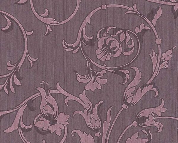A.S. Création | Vliesová tapeta na zeď Tessuto 95633-5 | 0,53 x 10,05 m | fialová