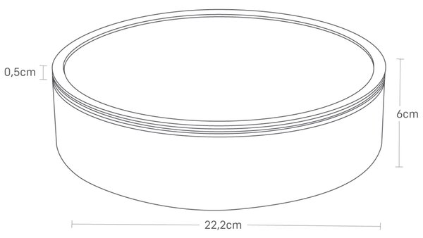 Bílý kovový úložný box Yamazaki Rin II. 22 cm