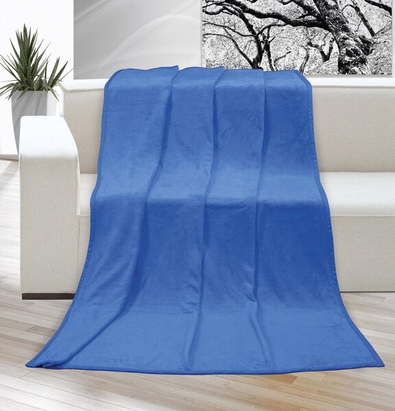 Kvalitex Deka Korall micro jednobarevná modrá 150x200cm