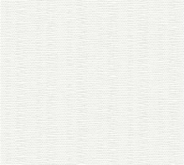 A.S. Création | Přetíratelná vliesová tapeta na zeď Meistervlies 3552-18 | 0,53 x 10,05 m | bílá přetíratelná