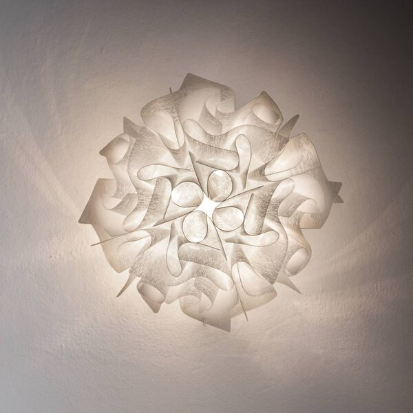 Slamp Veli Couture Medium stropní světlo bílá 53cm, stmívatelný, Bílá / opál, Obývací pokoj / jídelna, Plast, Design