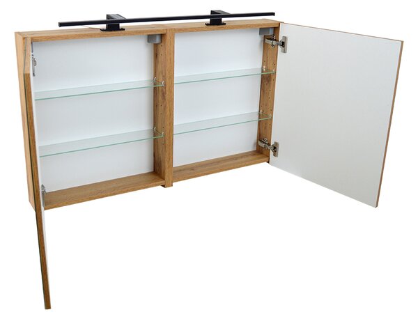 Comodo Zrcadlová skříňka Ideal OW 100 ZS LED-B s osvětlením Any LED 80 B, černá