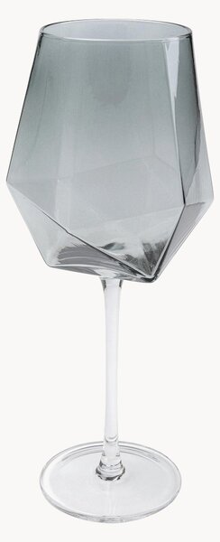 Sada ručně vyrobených sklenic na víno Diamond, 4 díly