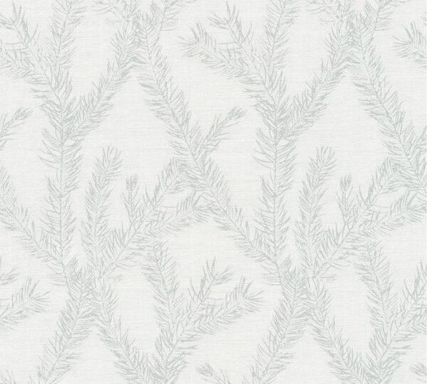 Vliesová tapeta na zeď Four Seasons 35898-4 | 0,53 x 10,05 m | bílá, metalická, šedá | A.S. Création