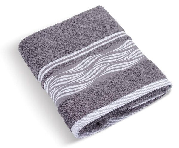 Bellatex Froté ručník kolekce Vlnka šedý 50x100 cm