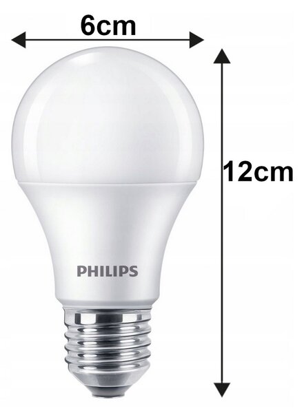 12x LED žárovka Philips E27 - 8W - 806lm - 4000K