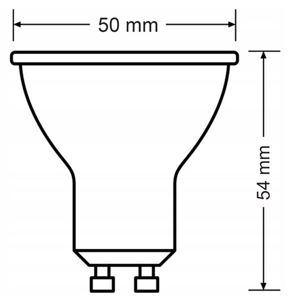 5x LED žárovka Philips GU10 - 4,7W - 345lm - 2700K