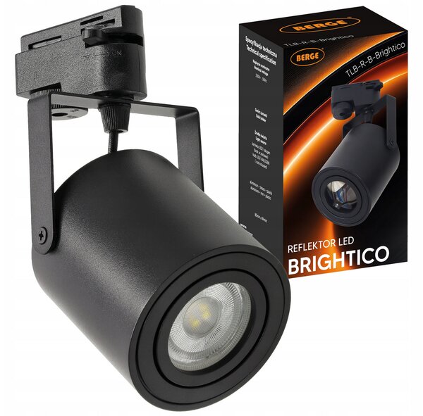 BERGE LED kolejnicové světlo GU10 - černé