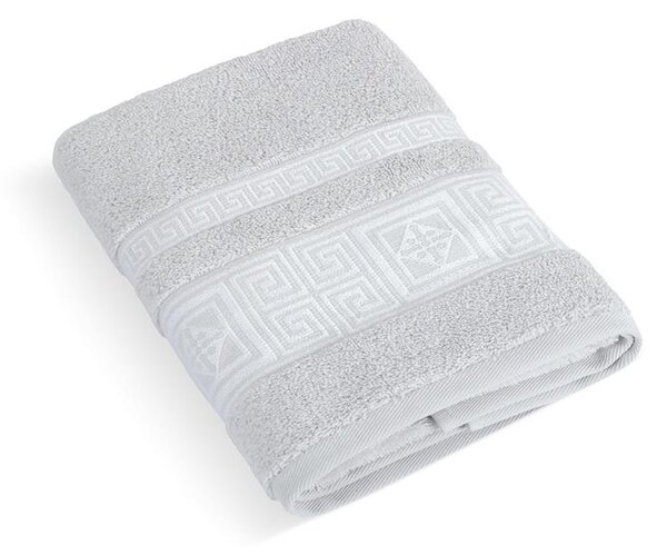 BELLATEX Froté ručník a osuška Řecká kolekce světlá šedá Ručník - 50x100 cm