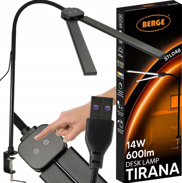 BERGE LED stolní lampa TIRANA 14W