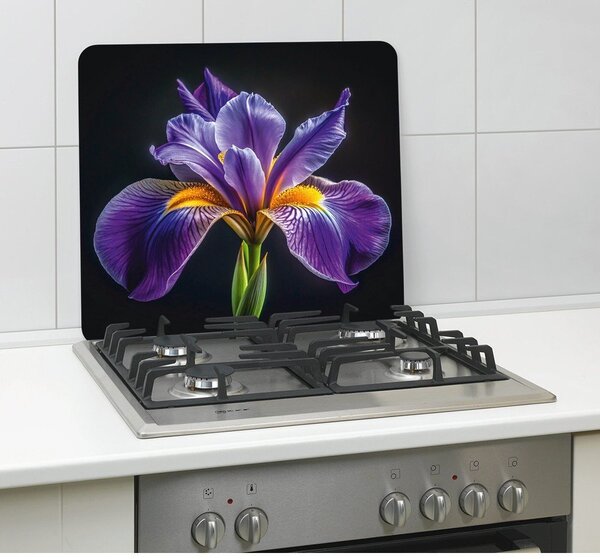 Kryt na zeď u sporáku z tvrzeného skla 50x56 cm Iris – Wenko