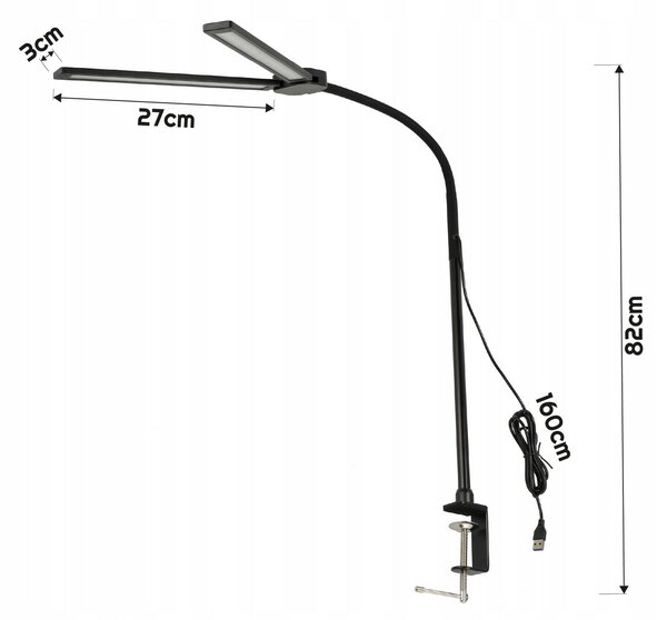 BERGE LED stolní lampa TIRANA 14W