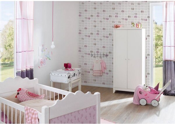 A.S. Création | Vliesová tapeta na zeď Little Stars 35862-1 | 0,53 x 10,05 m | růžová, bílá, šedá, hnědá