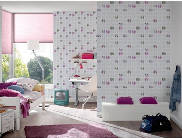 A.S. Création | Vliesová tapeta na zeď Little Stars 35862-1 | 0,53 x 10,05 m | růžová, bílá, šedá, hnědá