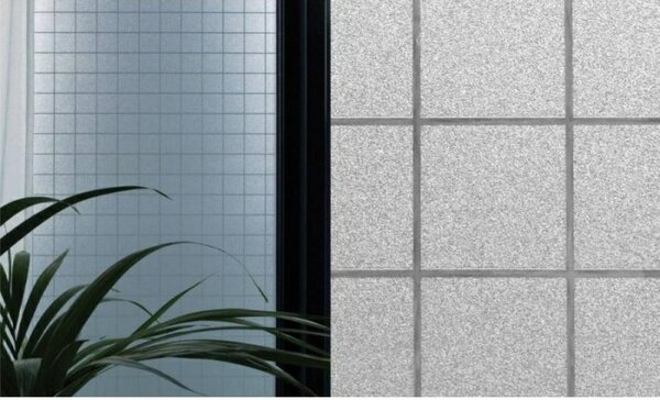 PATIFIX | Statická okenní fólie na sklo ČTVERCE 38-2895 | šířka 90 cm | průhledná