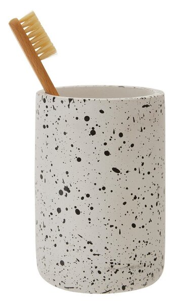 Krémový betonový kelímek na zubní kartáčky Mozie – Premier Housewares