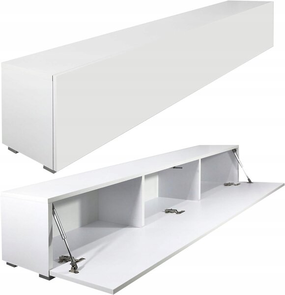 TV skříňka MILIONMEBLICOM bílá matná univerzální 160x30x30 cm