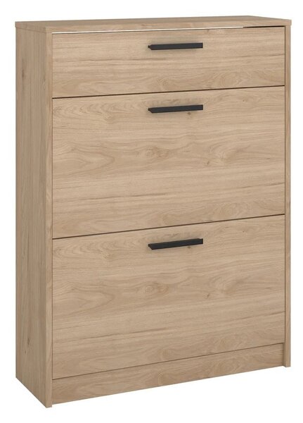 Výklopný botník v dekoru dubu v přírodní barvě 70x94x24 cm Escape – Tvilum