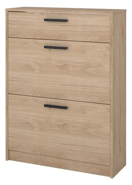 Výklopný botník v dekoru dubu v přírodní barvě 70x94x24 cm Escape – Tvilum