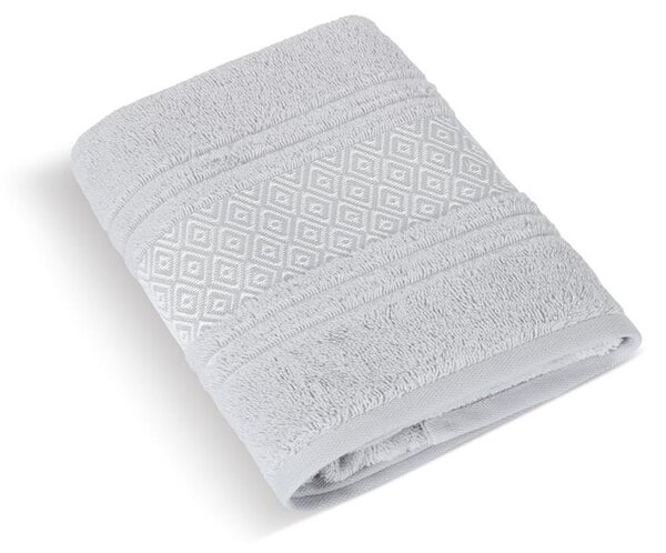 BELLATEX Froté ručník a osuška Mozaika světlá šedá Ručník - 50x100 cm