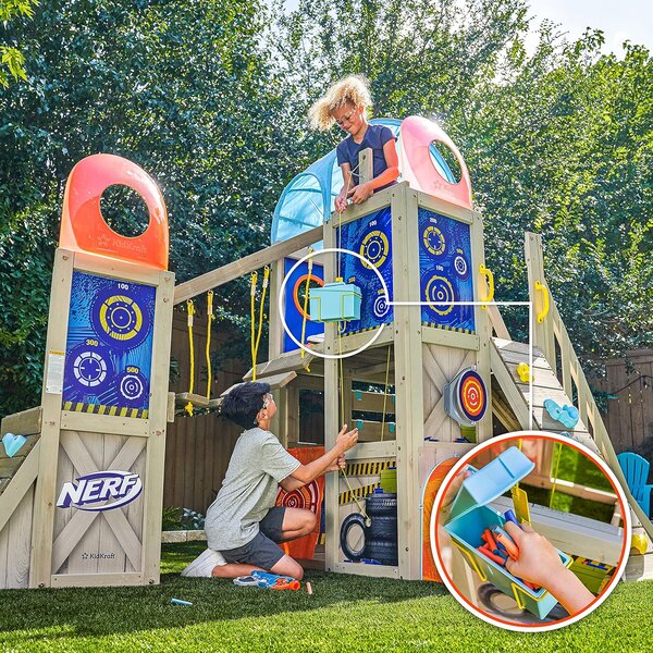Dětské hřiště na zahradu NERF BATTLE FORT 4,45x1,84 m