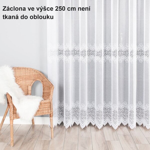 Oblouková záclona Julie 120x250 Bez řasící pásky