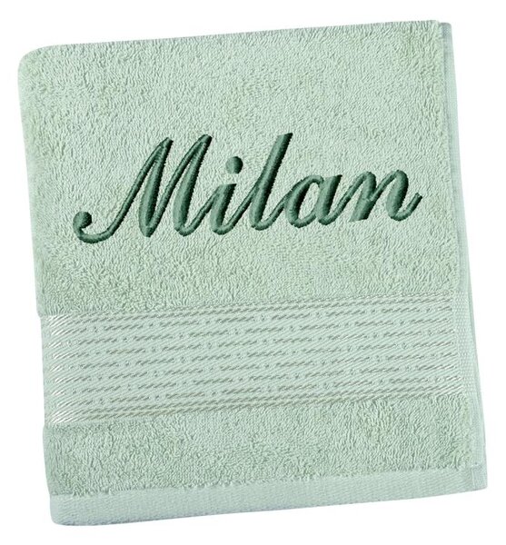 BELLATEX Froté ručník proužek s výšivkou jména Mintová 50x100 cm
