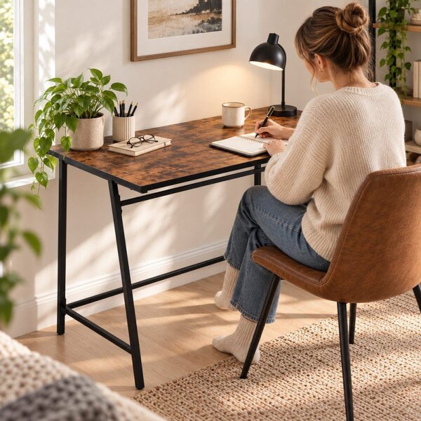 Psací stůl 100x50 cm SPRINGOS HF0027 Designline hnědý
