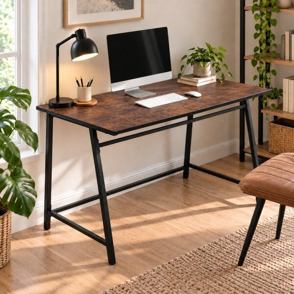 Psací stůl 100x50 cm SPRINGOS HF0027 Designline hnědý