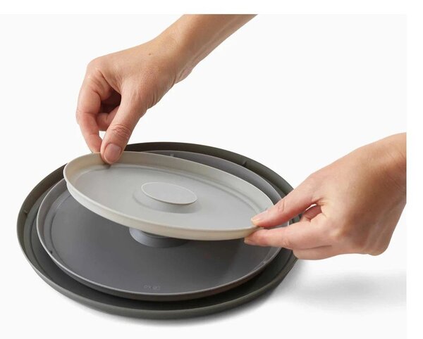 Nerezové mísy v sadě 4 ks ve stříbrné barvě ø 28,5 cm Nest Prep&Store – Joseph Joseph