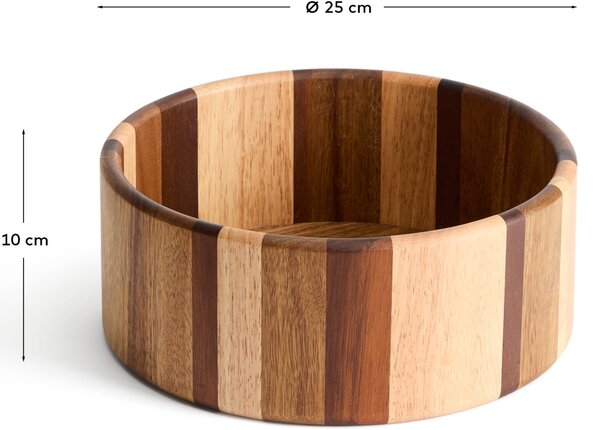 Kave Home Dřevěná miska Nover 25 cm