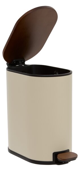 Koupelnový koš ARGILEO, 5 L, bambusový - béžový
