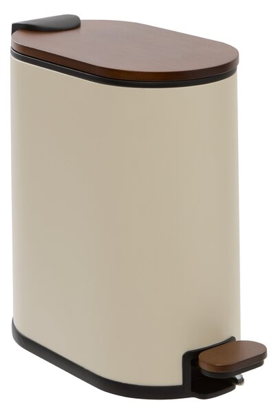 Koupelnový koš ARGILEO, 5 L, bambusový - béžový