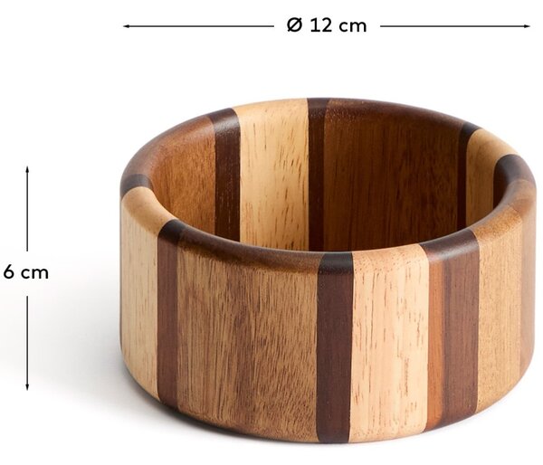 Kave Home Dřevěná miska Nover 12 cm