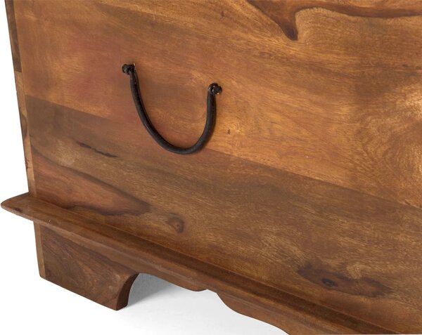 Masivní konferenční stolek Merlin II z palisandru, lakovaný, hnědý – 110×60×45 cm