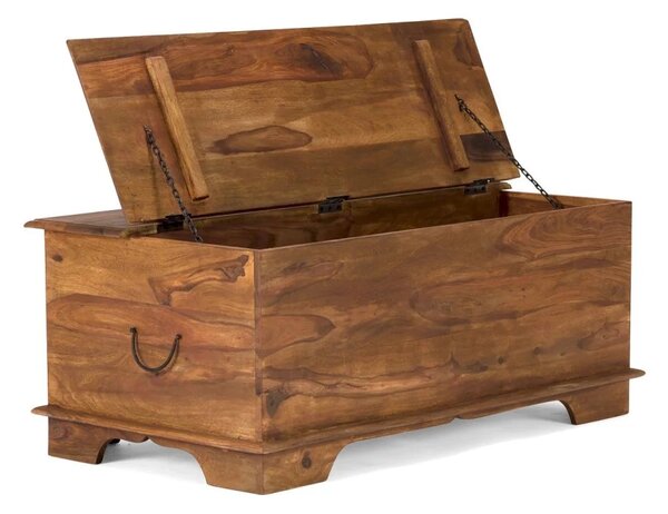 Masivní konferenční stolek Merlin II z palisandru, lakovaný, hnědý – 110×60×45 cm