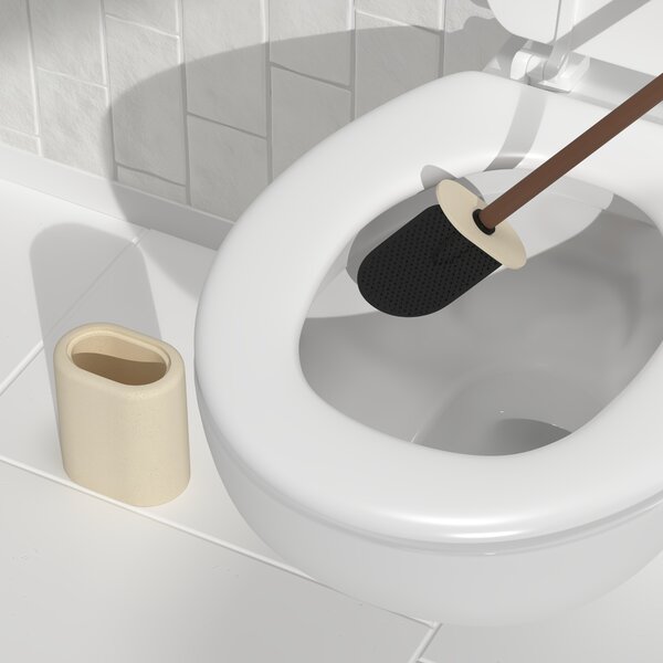 WC štětka ARGILEO volně stojící, 12 x 7,6 x 39 cm - béžový