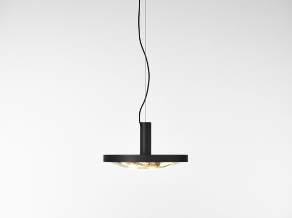 Brokis Luxusní závěsné svítidlo Convex small, PC1351 Barva skla: triplex opál BROKISGLASS (CGC2676), LED zdroj: DIM, 24V, LED, 43W, 2700K, 4630lm, RA90+, Povrchová úprava skla: lesklý povrch (lícová strana) (CGSU2736)