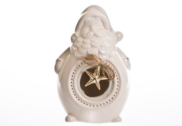 Keramický svíticí Santa - 14 cm
