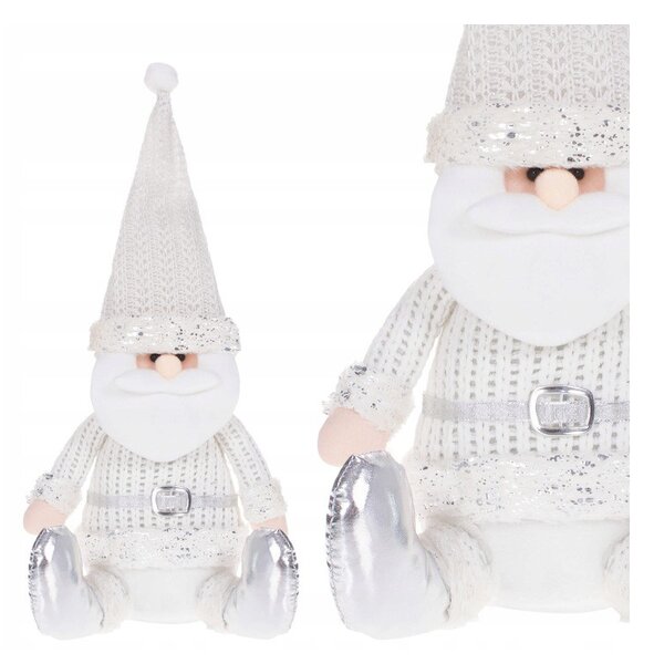 Vánoční Santa Claus 43 cm, bílý