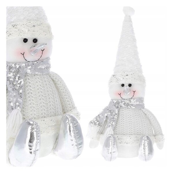 Vánoční Sněhulák 43 cm, bílý