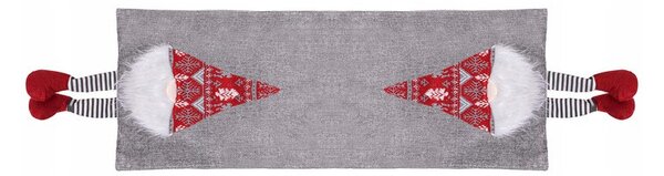 Vánoční ubrus 180x33 cm GNOM, šedý