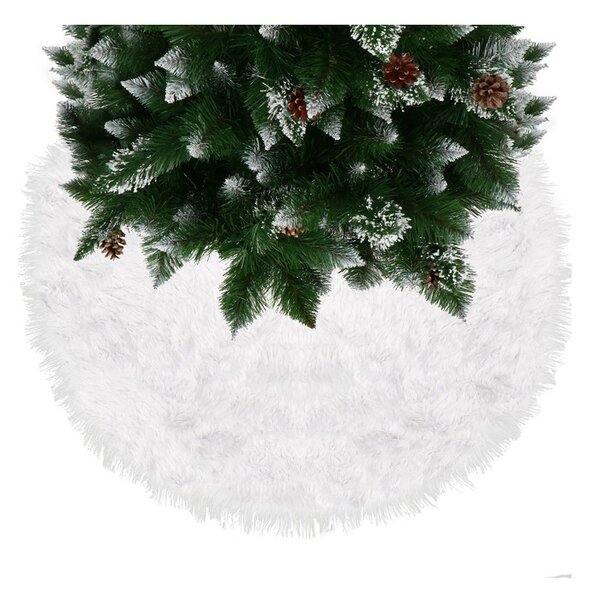 Koberec pod vánoční stromeček 72 cm, bílý