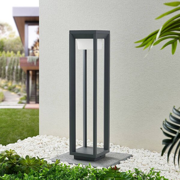 PRIOS Prios LED světlo na cestu Gamion, 60 cm, antracit, kov, IP54, Hliník / šedá / zinek, Hliník, Moderní