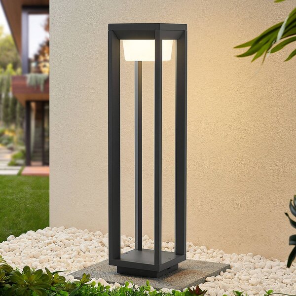 PRIOS Prios LED světlo na cestu Gamion, 60 cm, antracit, kov, IP54, Hliník / šedá / zinek, Hliník, Moderní