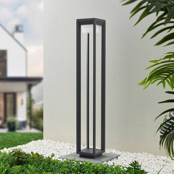 PRIOS Prios LED světlo na cestu Gamion, 90 cm, antracit, kov, IP54, Hliník / šedá / zinek, Hliník, Moderní