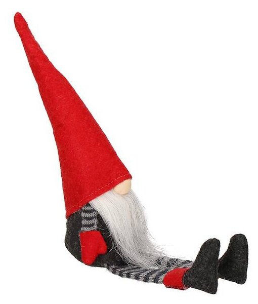 Skřítek GNOM v pruhovaném obleku 38 cm