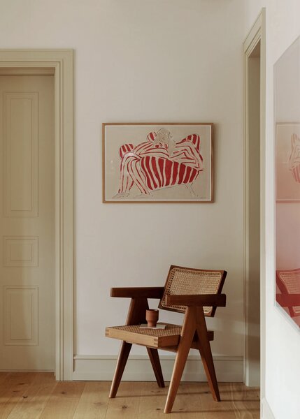 The Poster Club Autorský plakát Red Chair by Sofia Lind - 50 x 70 cm TPC121