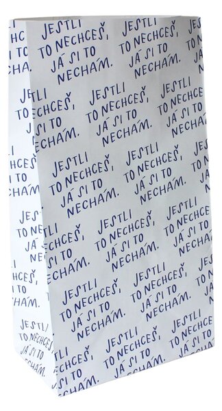 Papírový sáček Jestli to nechceš, já si to nechám – 5 ks