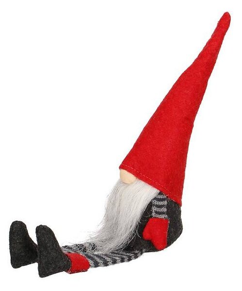 Skřítek GNOM v pruhovaném obleku 38 cm